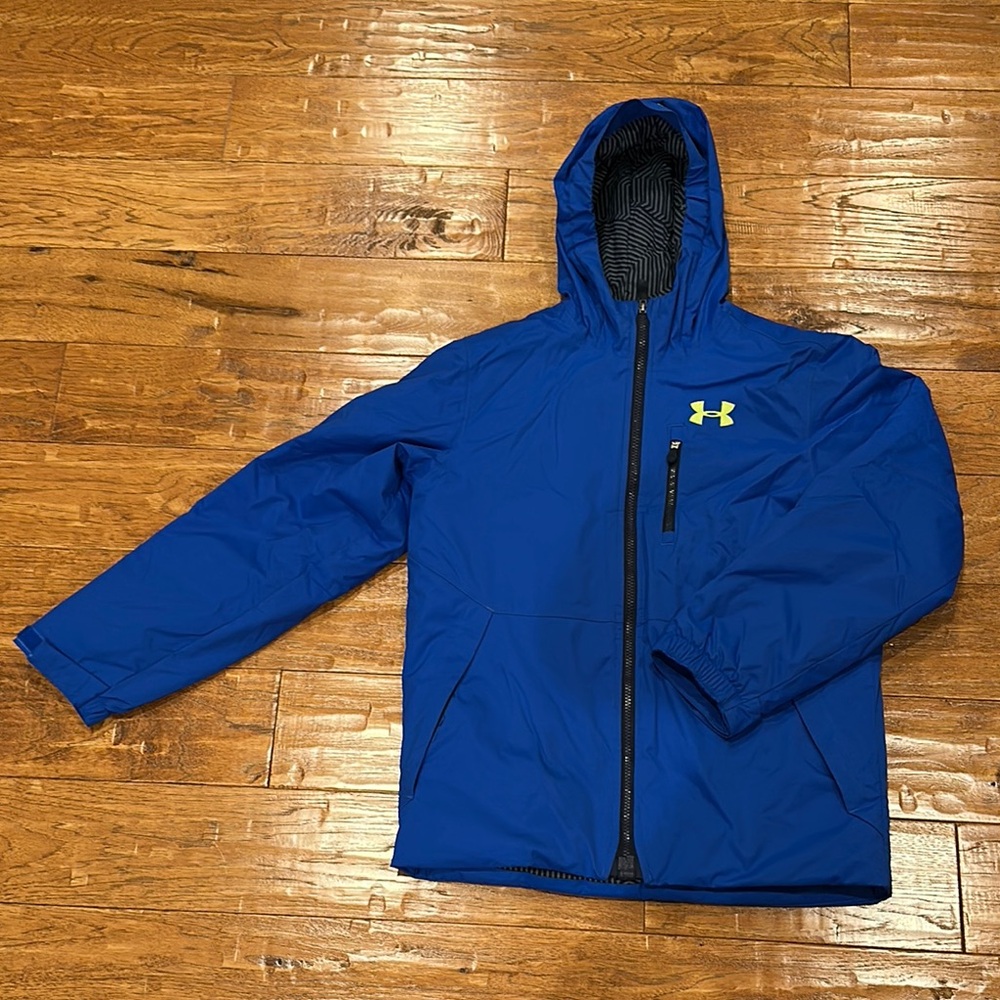 Under Armour Kids Hooded Blue Puffer Jacket